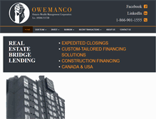 Tablet Screenshot of owemanco.com